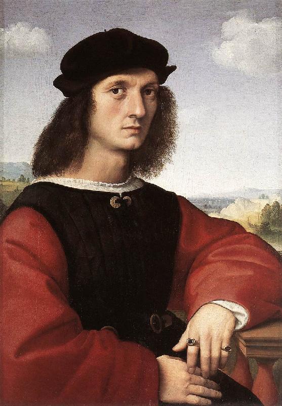 RAFFAELLO Sanzio Portrait of Agnolo Doni